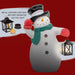 Waving Snowman Door Greeter Figurine