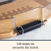 Flip, Serve & Store Football Charcuterie Board with Lid