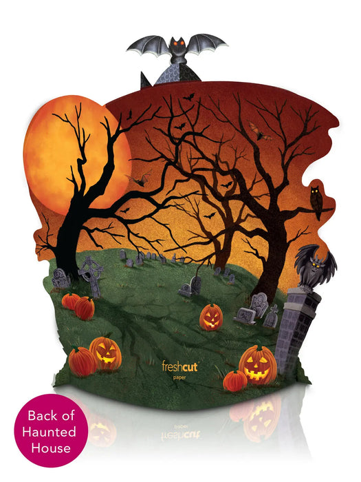 Haunted House Pop-Up Scene w/ Note Card