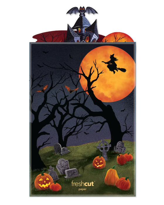 Haunted House Pop-Up Scene w/ Note Card