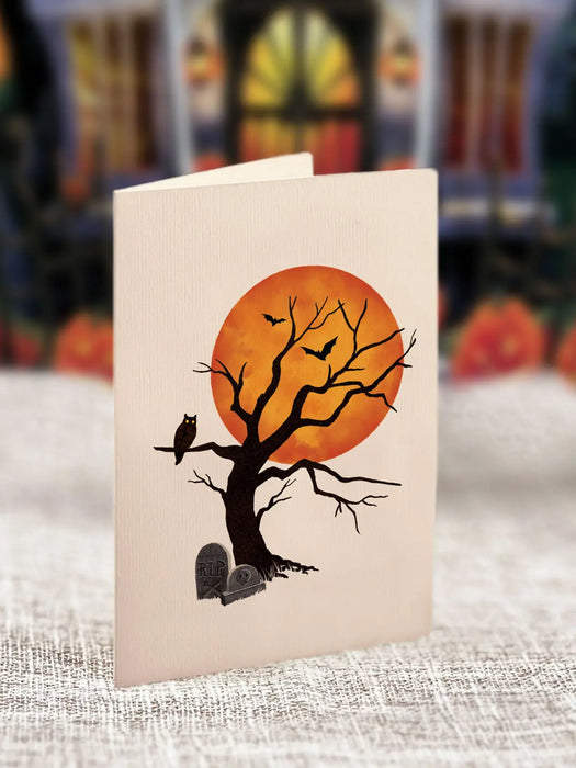 Haunted House Pop-Up Scene w/ Note Card