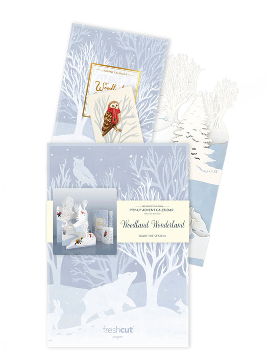 Woodland Wonderland Advent Calendar w/ Note Card