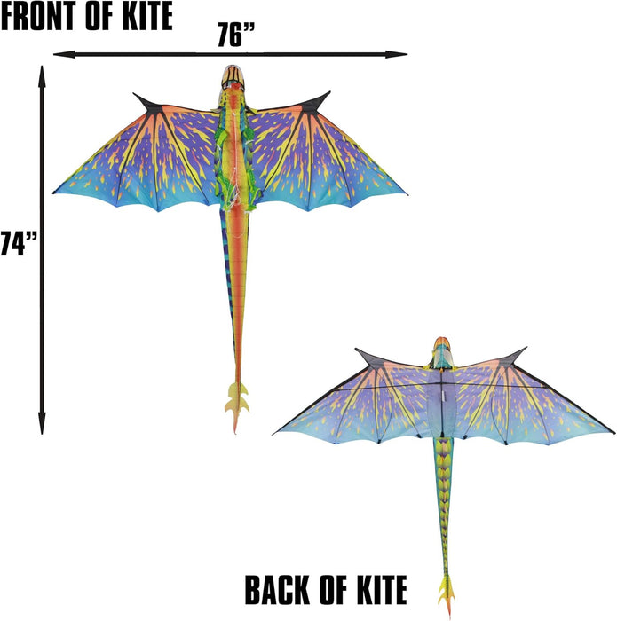 76" 3D Supersize Dragon Kite