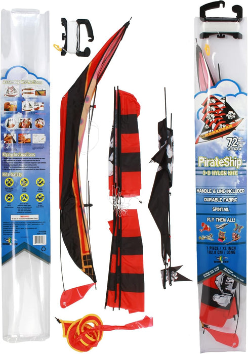 72" 3D Pirate Ship Kite