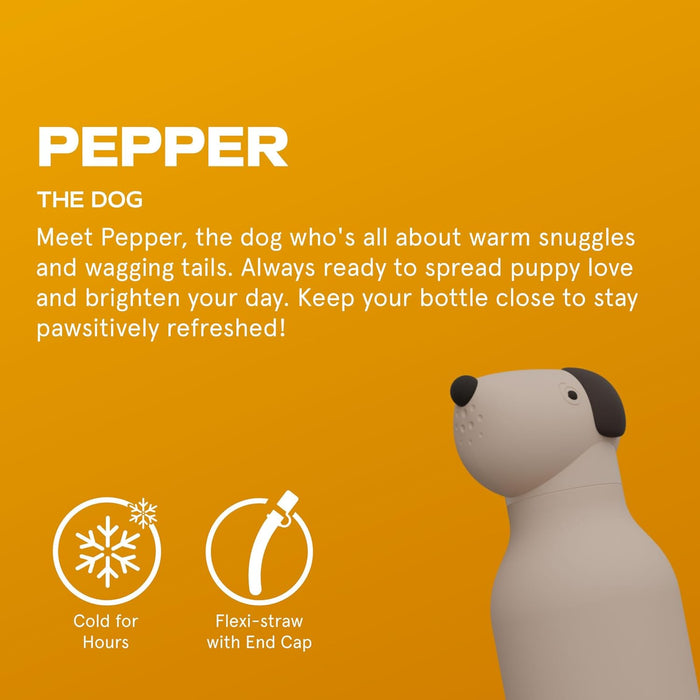 16oz Bestie Beige Dog Animal Bottle