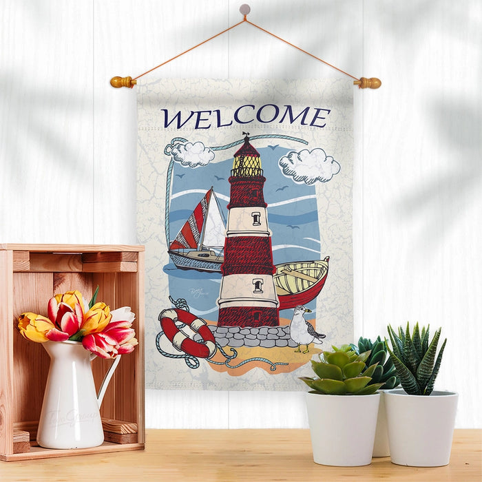 Lighthouse Shore Banner Flag