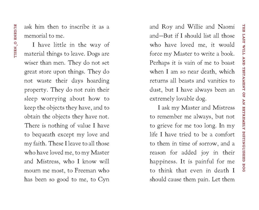 The Last Will and Testament of a Distinguished Dog Book