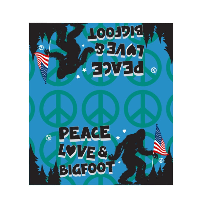 Peace, Love, and Bigfoot Mailbox Cover