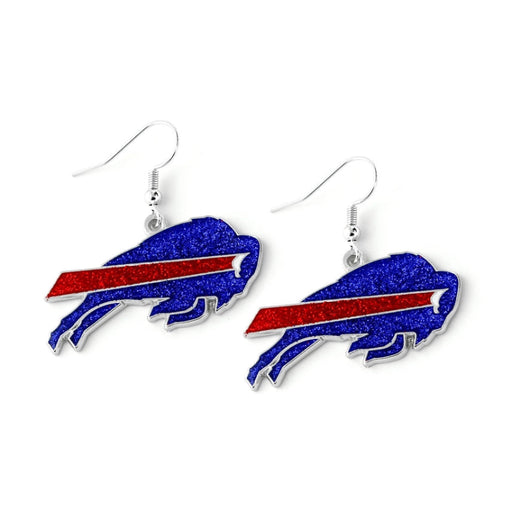 Buffalo Bills Glitter Logo Dangle Earrings