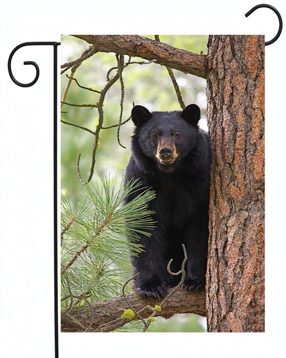 Bear in the Woods Garden Flag
