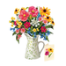 Wildflower Meadow Pop-Up Bouquet w/ Note Card