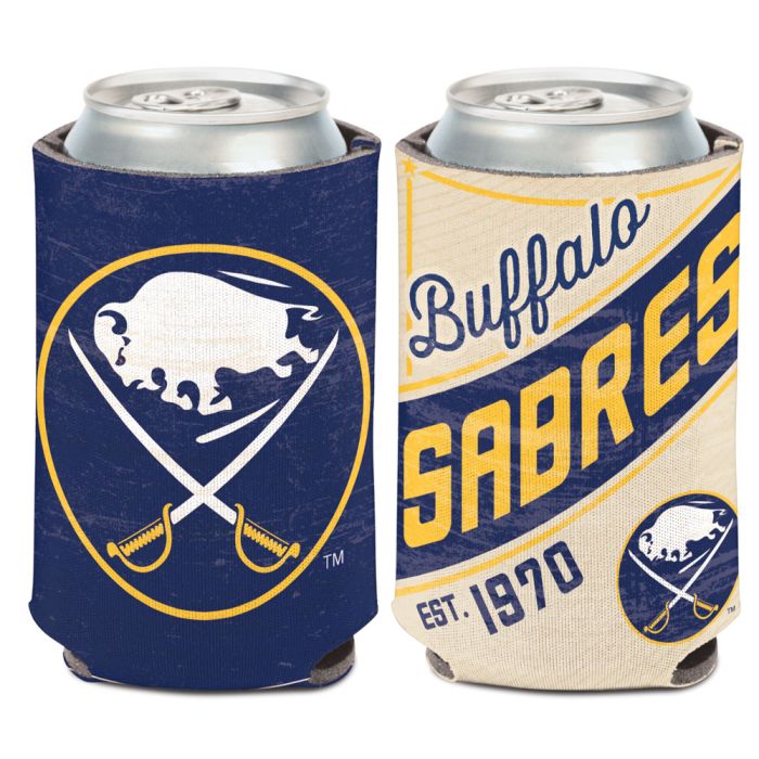 sabres vintage style can cooler koozie