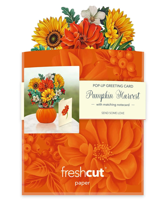 Mini Pumpkin Harvest Pop-Up Bouquet w/ Note Card