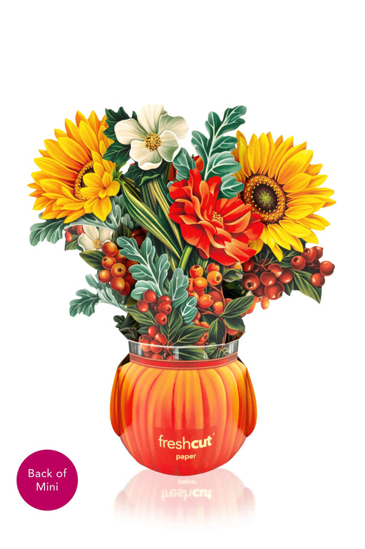 Mini Pumpkin Harvest Pop-Up Bouquet w/ Note Card