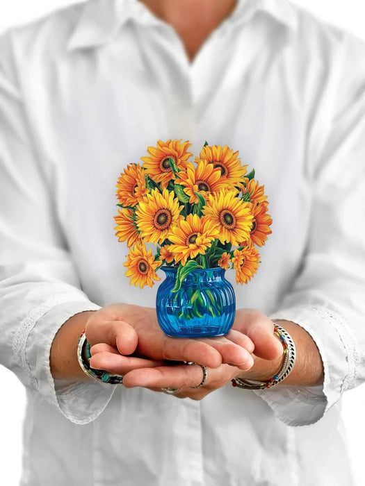 Mini Sunflowers Pop-Up Bouquet w/ Note Card