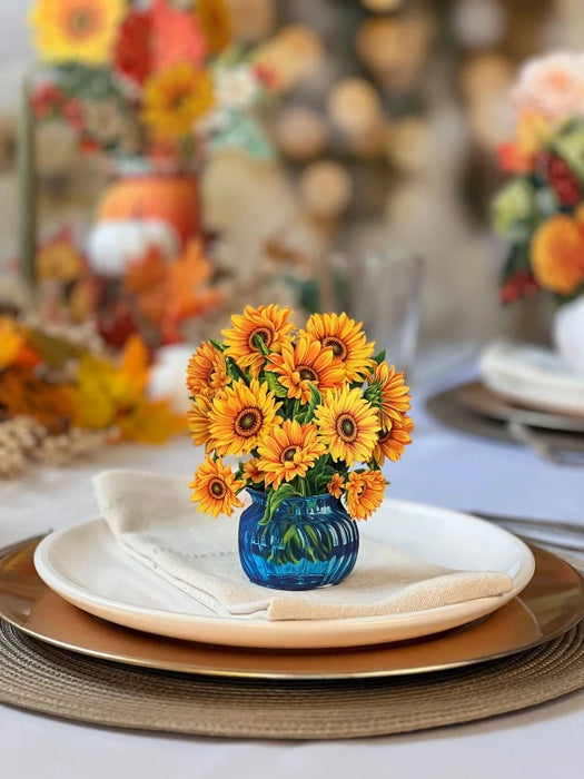 Mini Sunflowers Pop-Up Bouquet w/ Note Card