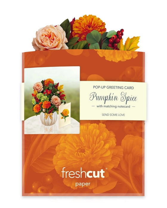 Mini Pumpkin Spice Pop-Up Bouquet w/ Note Card