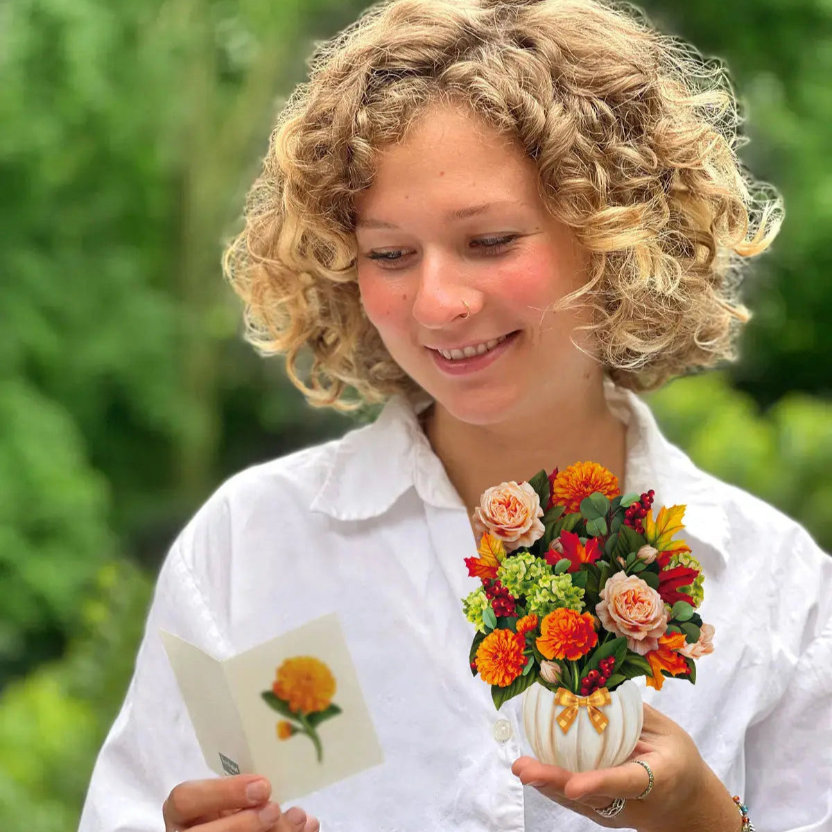 Mini Pumpkin Spice Pop-Up Bouquet w/ Note Card