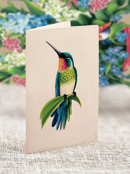 Mini Hummingbird Oasis Pop-Up Bouquet w/ Note Card