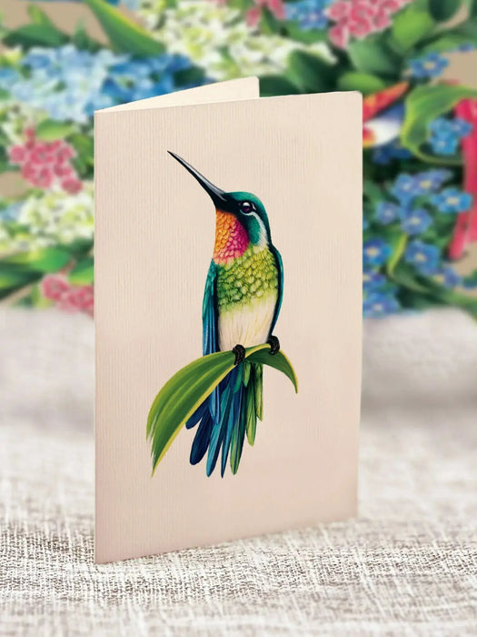 Mini Hummingbird Oasis Pop-Up Bouquet w/ Note Card