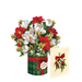 Mini Golden Mistletoe Pop-Up Bouquet w/ Note Card