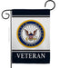 US Navy Veteran Garden Flag