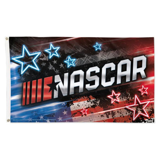 3x5' NASCAR Patriotic Logo Flag