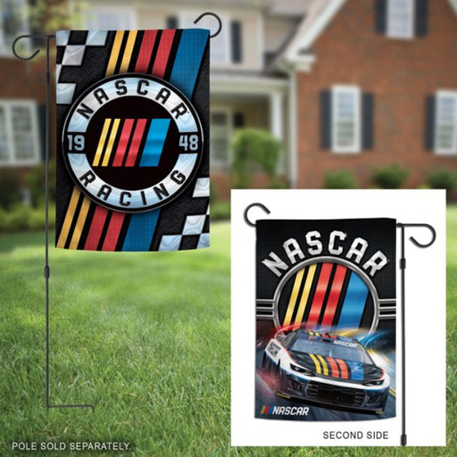 NASCAR Logo Double Sided Garden Flag