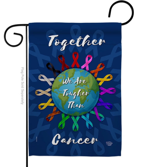 We are Together Cancer Awareness Garden Flag