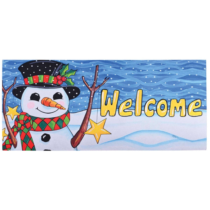 Snowman Star and Flurries Mini Switch Doormat Insert