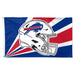 3x5' Buffalo Bills Burst Helmet Polyester Flag