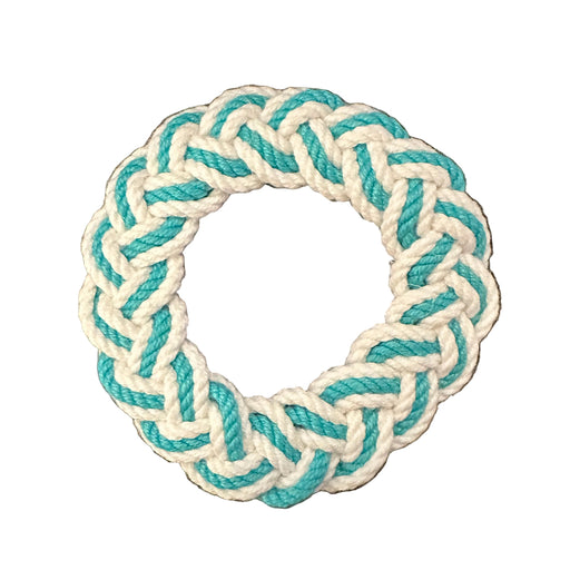 Sailor Knot Teal Stripe Bracelet