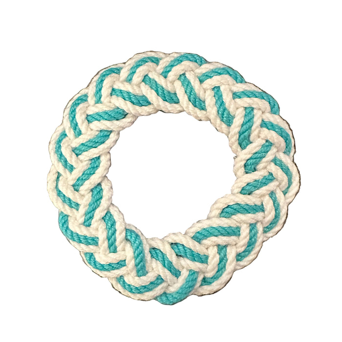 Sailor Knot Teal Stripe Bracelet