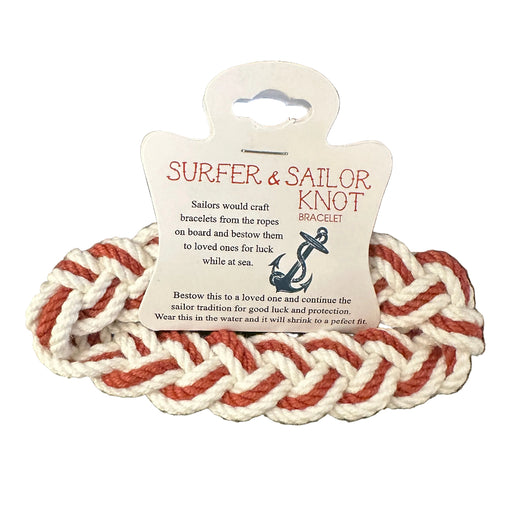 Sailor Knot Red Stripe Bracelet