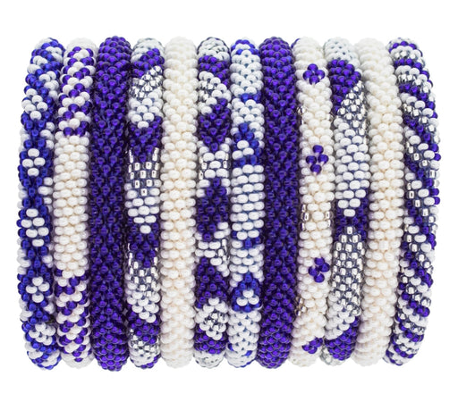 Roll-On® Beaded Bracelet - Gameday Blue