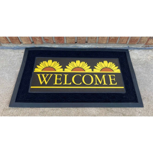 Welcome Sunflower Mini Switch Doormat Insert