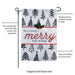 Merry Little Christmas Trees Garden Flag