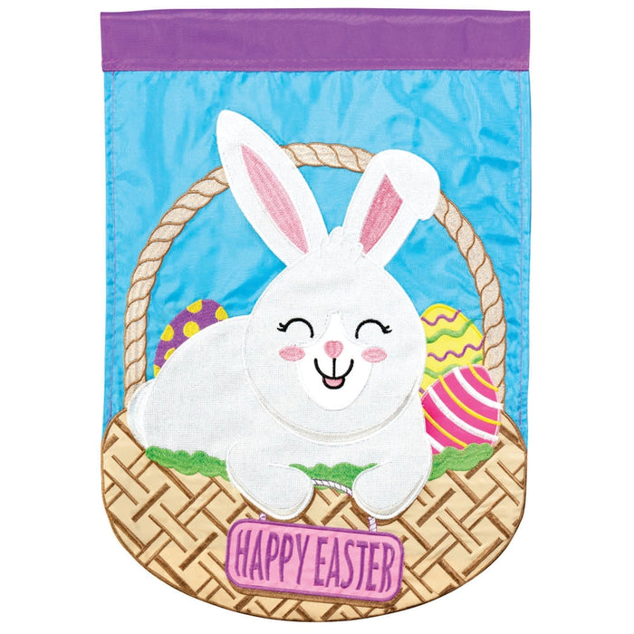 Easter Bunny Shaped Basket Applique Banner