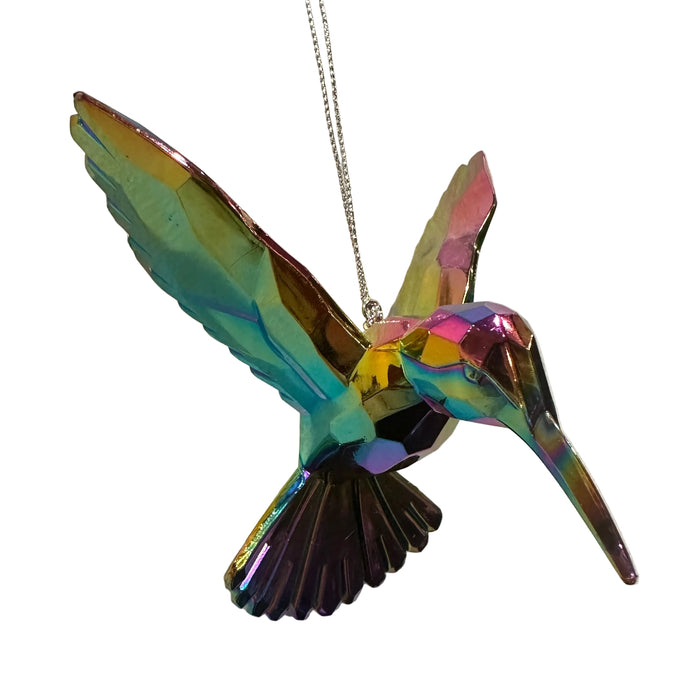 Iridescent Hummingbird Acrylic Ornament - Assorted Styles