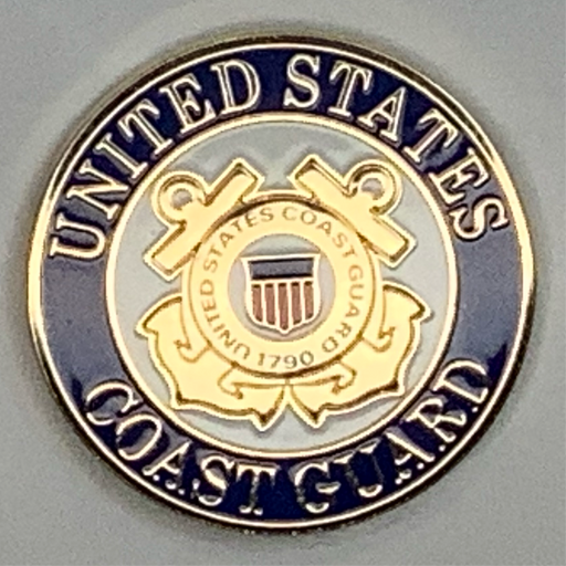 US Coast Guard Logo 1 Inch Lapel Pin 2025 