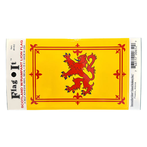 Rampant Lion Scotland Flag Decal - Made in USA