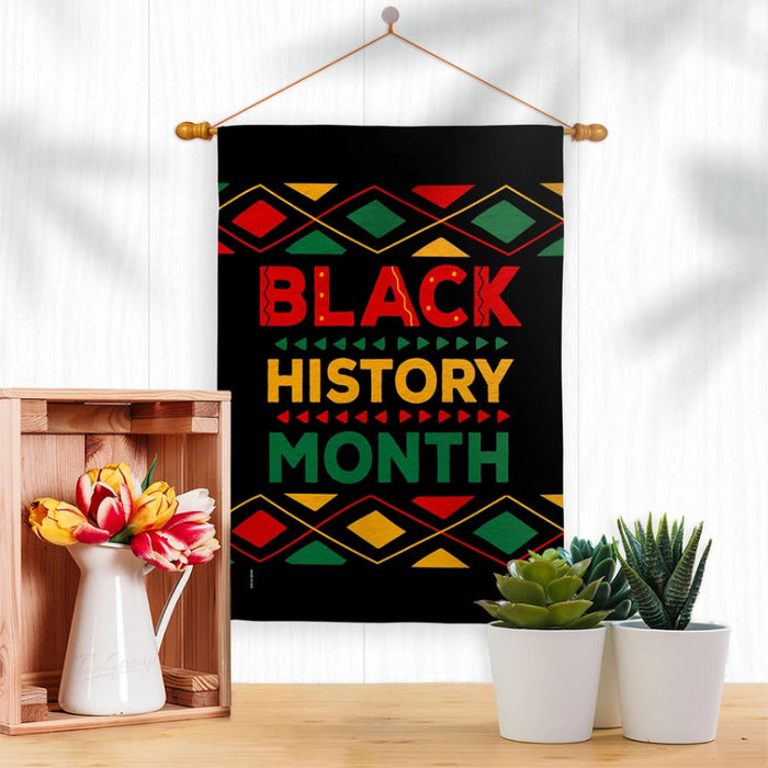 Black History Month Banner Flag