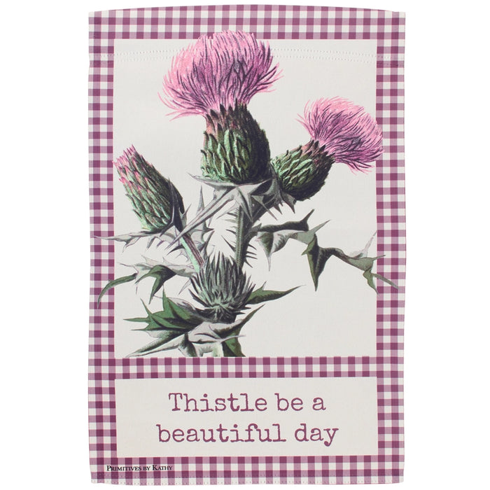 Thistle Be A Beautiful Day Garden Flag