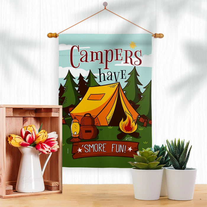 Smore Fun! Campers Banner Flag