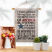 Pledge of Allegiance Americana Banner Flag