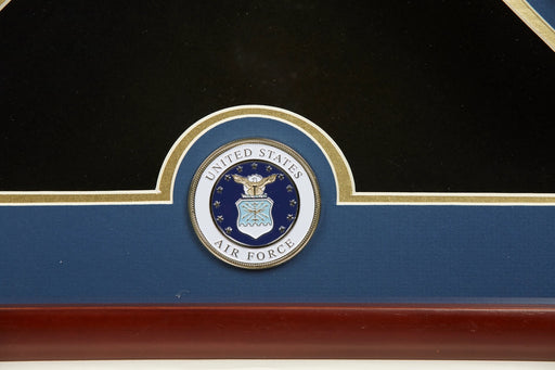 US Air Force Emblem Burial Flag Display Case