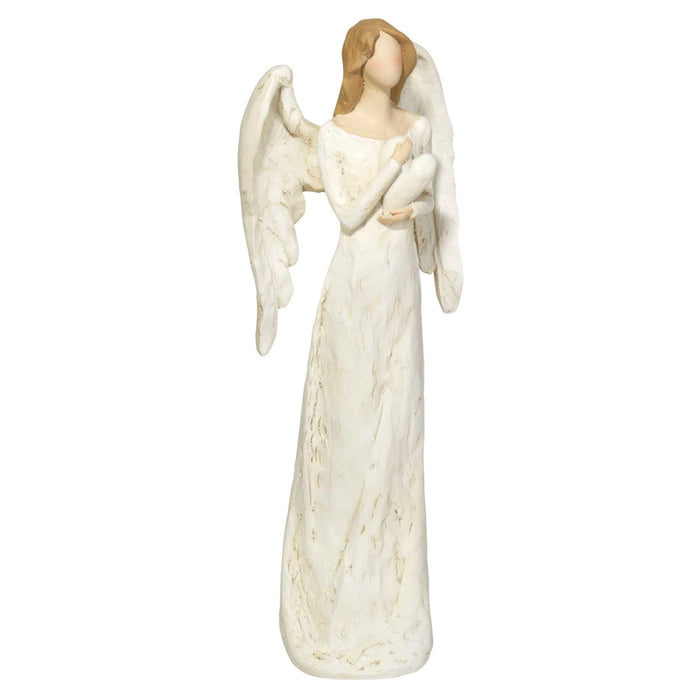 11.5" Angel with Heart Resin Figurine