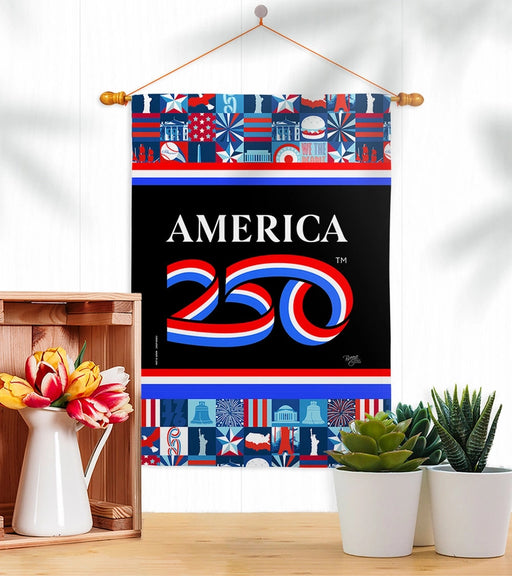 America 250 Icon Grid Banner Flag