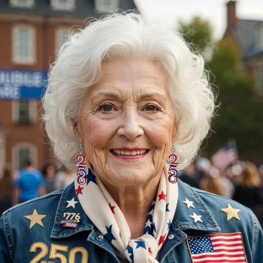250th Anniversary Wood Earrings