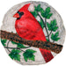 Cardinal on Branch Stepping Stone/Wall Décor